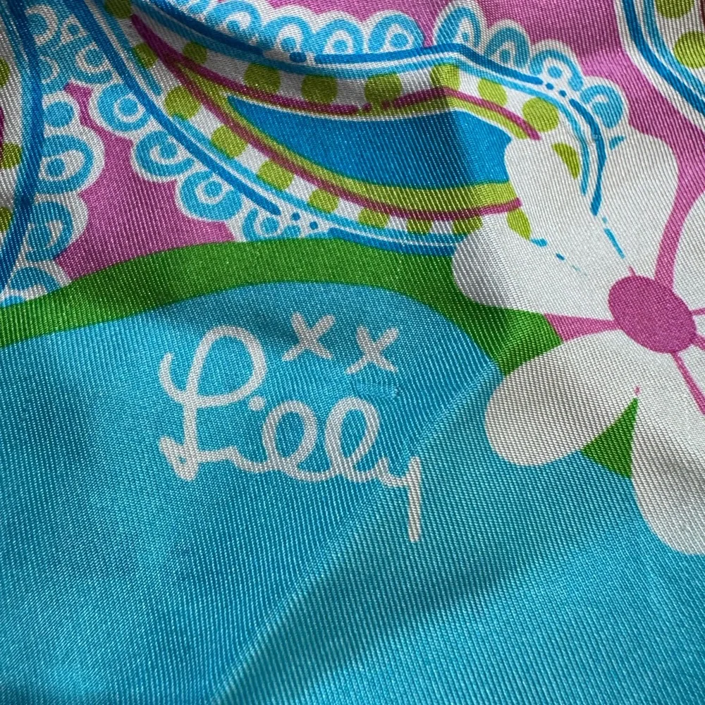 Lilly Pulitzer Vintage Silk”Tied to the Cause